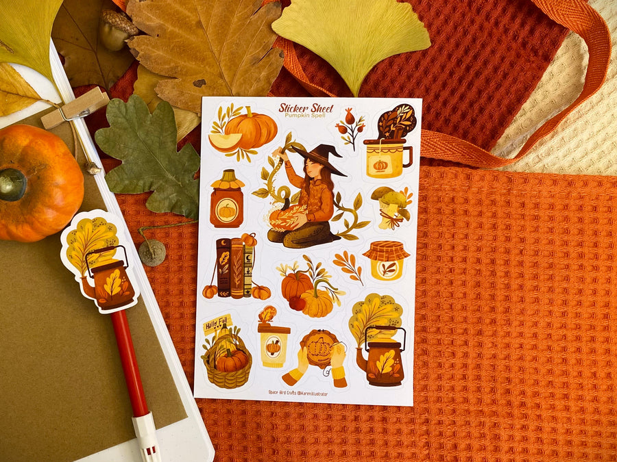 Pumpkin Spell Sticker Sheet