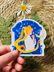 Moon Witch Holographic Vinyl Stickers