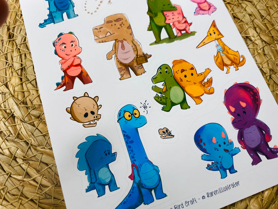 Extinct - Dino Sticker Sheet