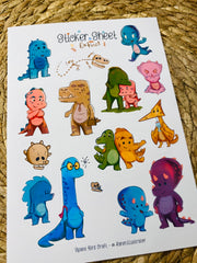 Extinct - Dino Sticker Sheet