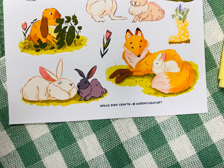 Bunny Sticker Sheet