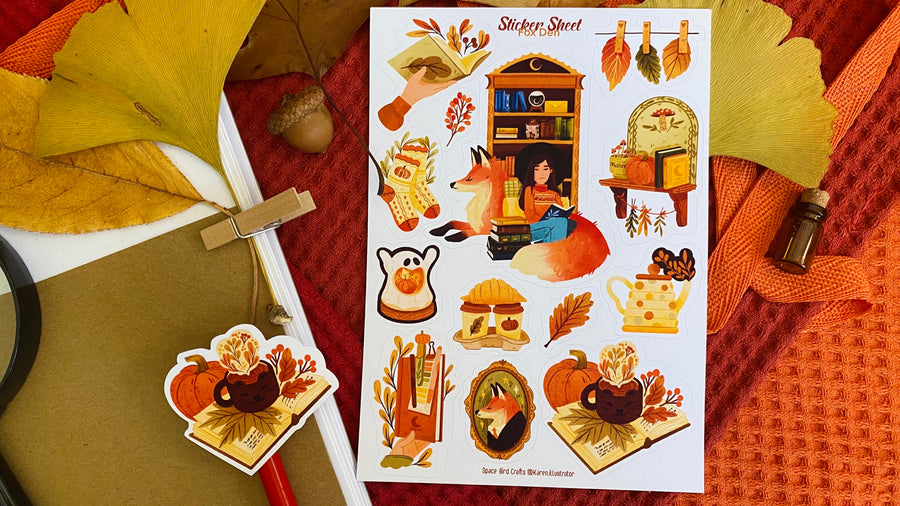 Fox Den Sticker Sheet