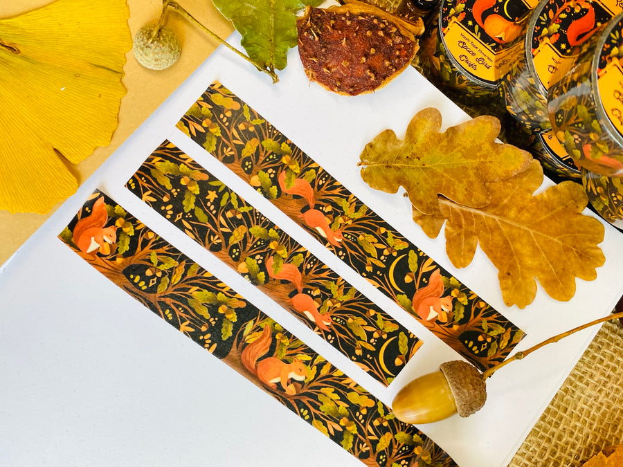 Red Tail Squirrel Washi Tape