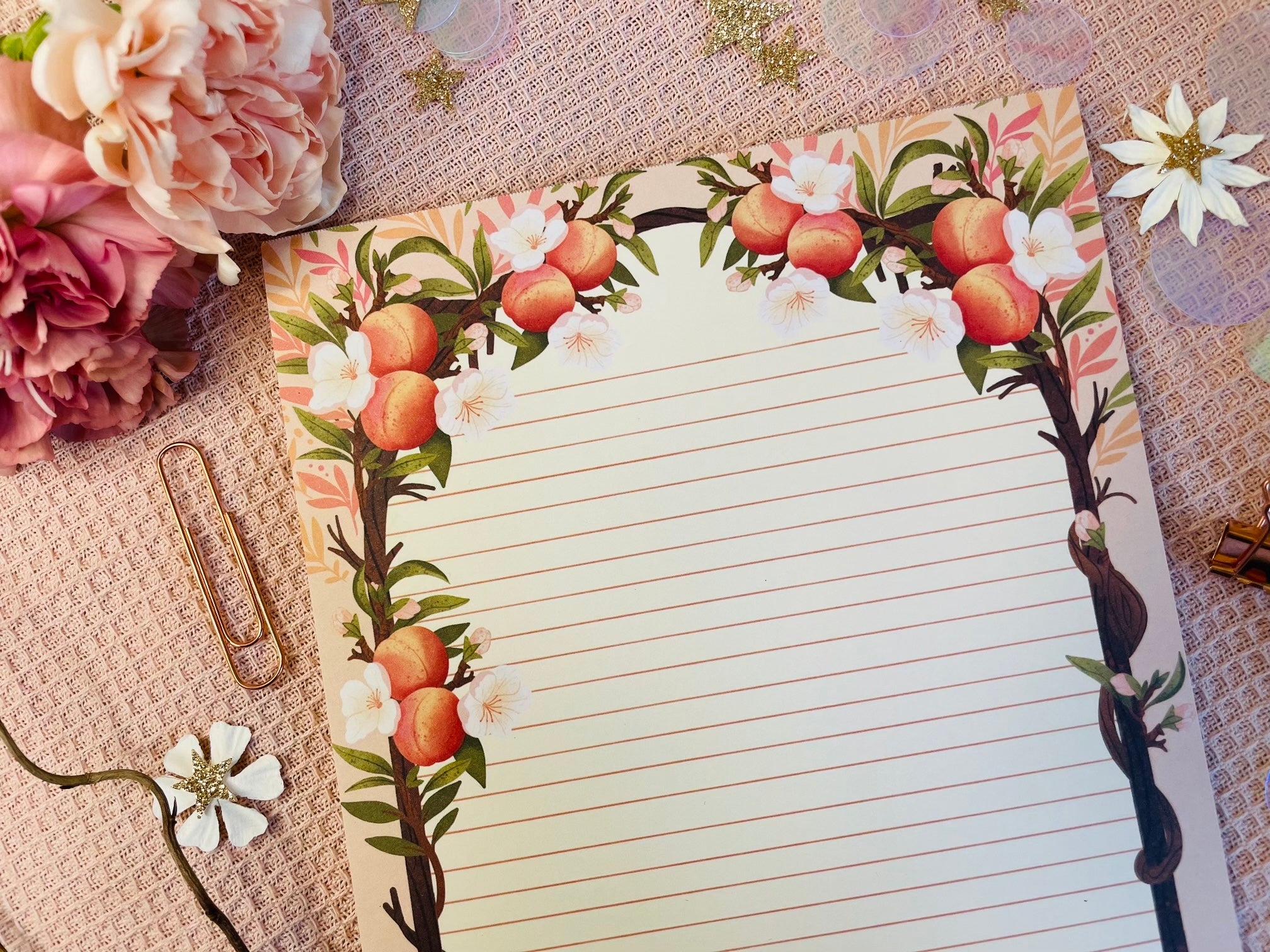 Peach Letter Paper A5 To Do - Letter Paper Notepad
