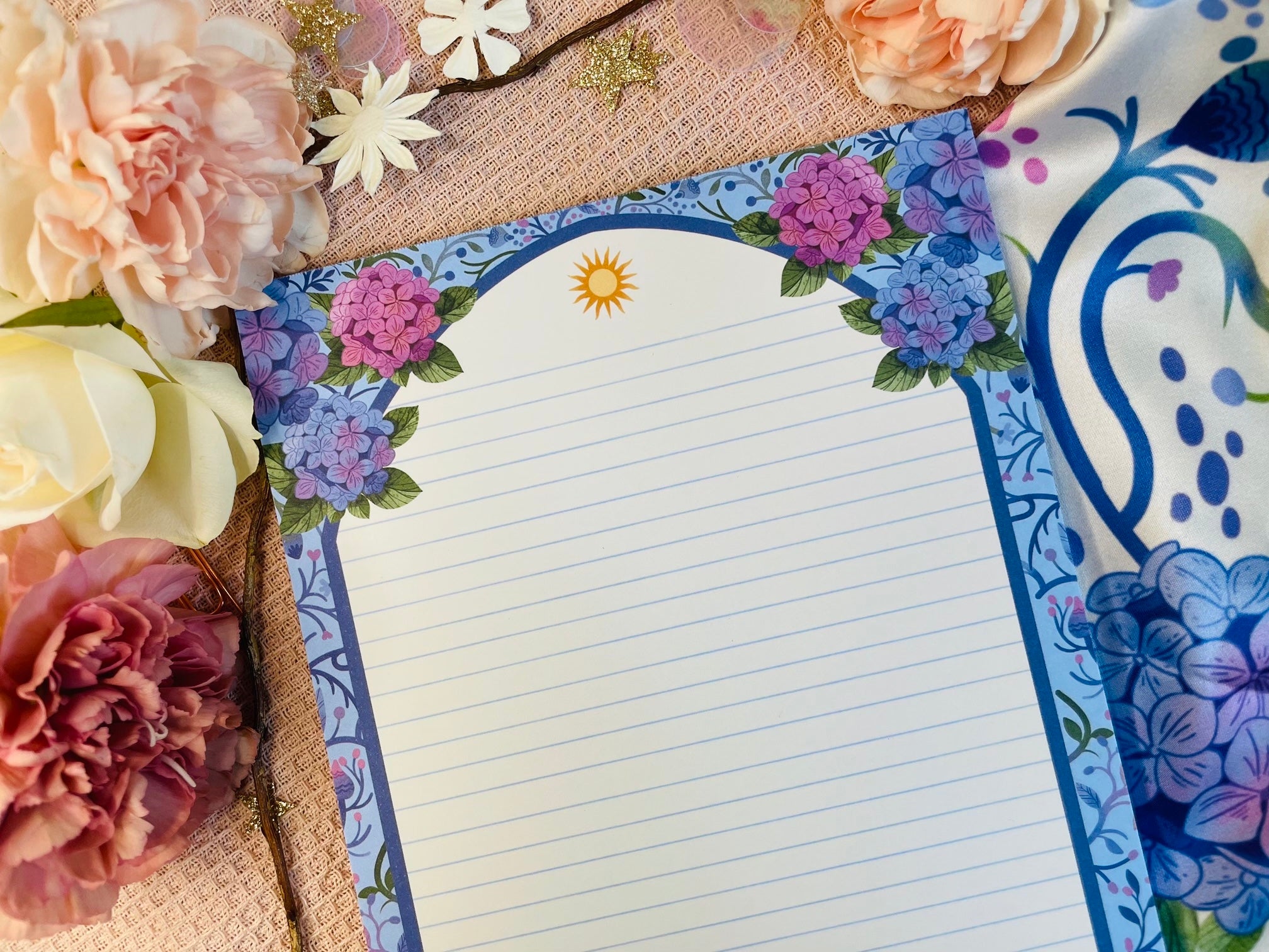 Hydrangea Letter Paper A5 To Do - Letter Paper Notepad