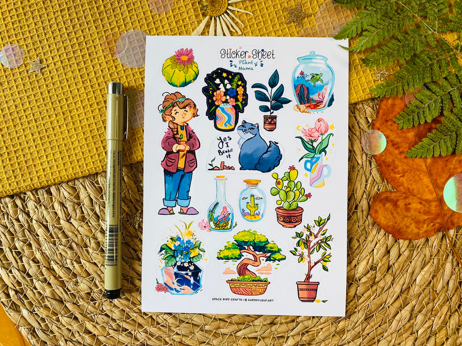 Plant Mama Sticker Sheet