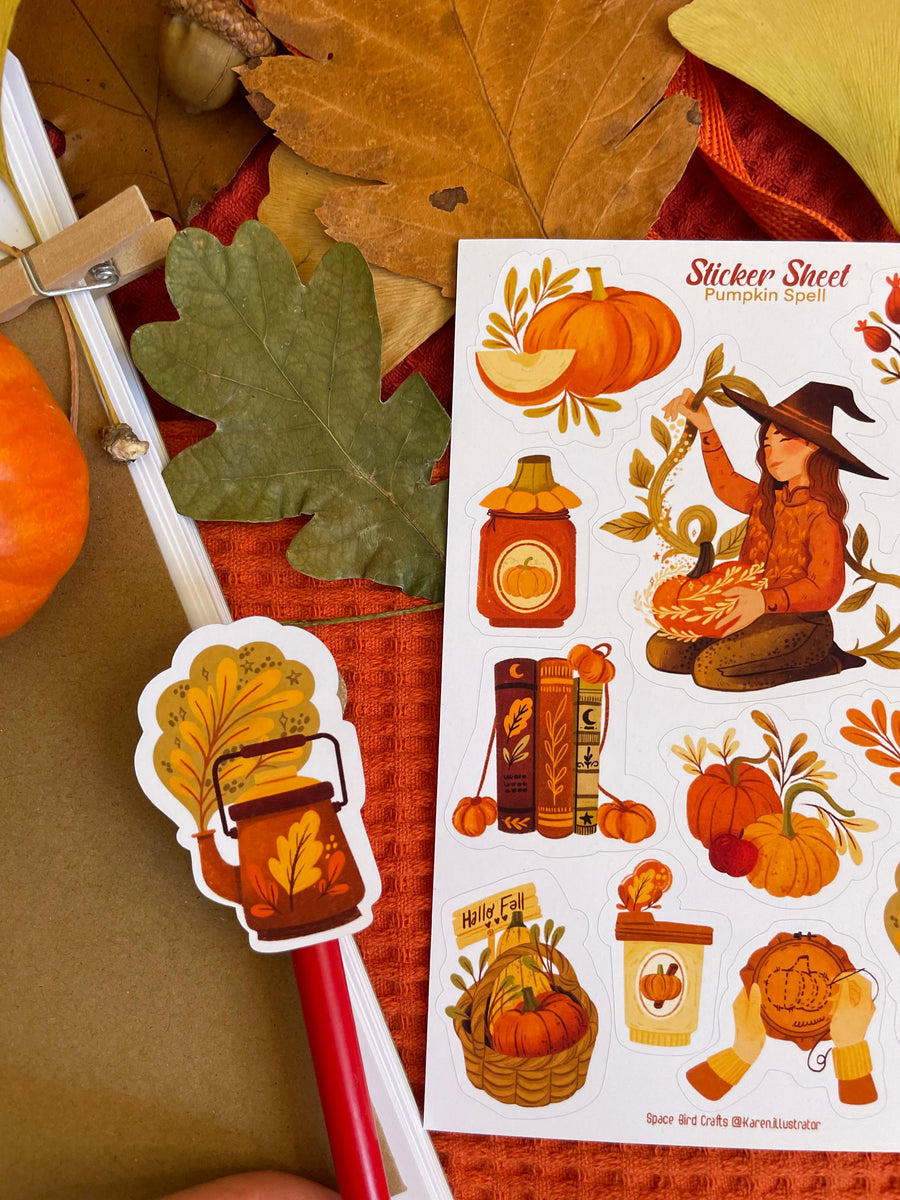 Pumpkin Spell Sticker Sheet