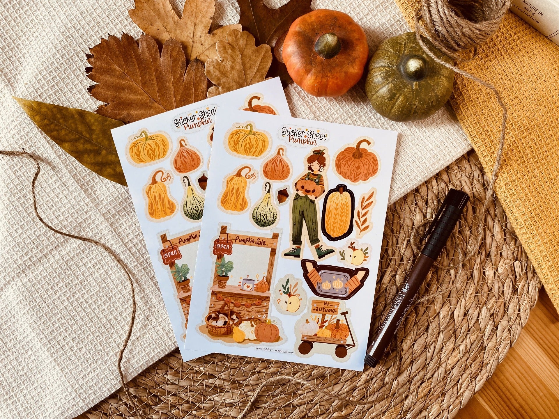 Pumpkin Sticker Sheet