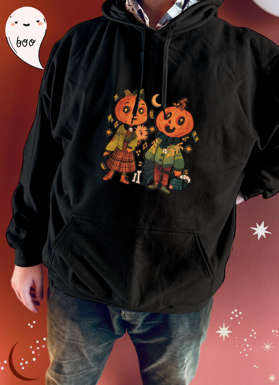 Pumpkin Couple - Loose Fit Hoodie (Pre-Order)