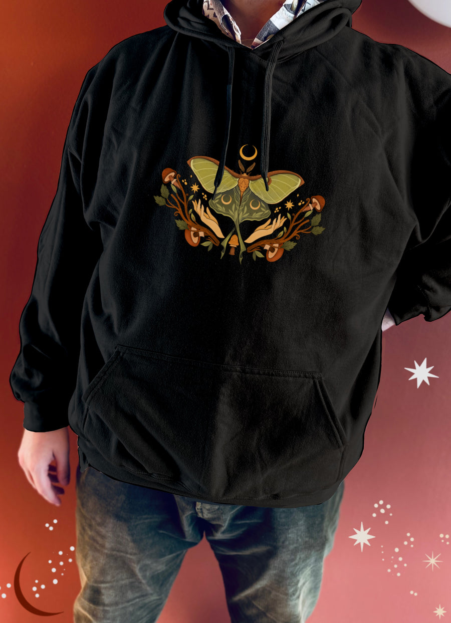 Mushroom Moth - Loose Fit Hoodie (Pre-Order)