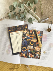 Cozy Reading Bookmark Library Card