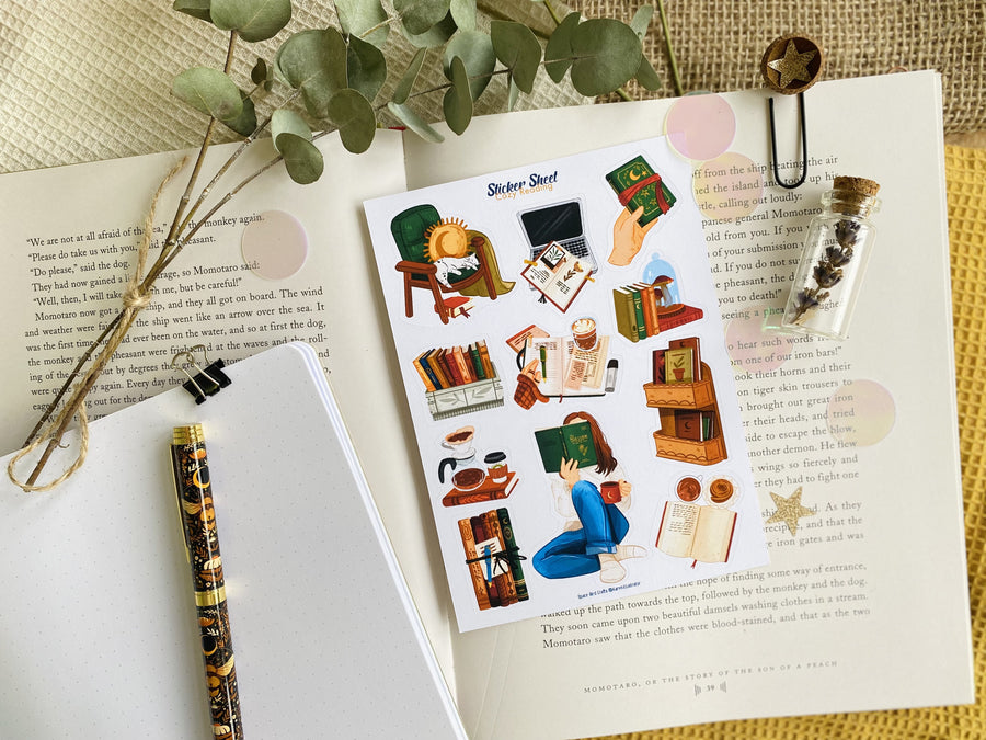 Cozy Reading Sticker Sheet