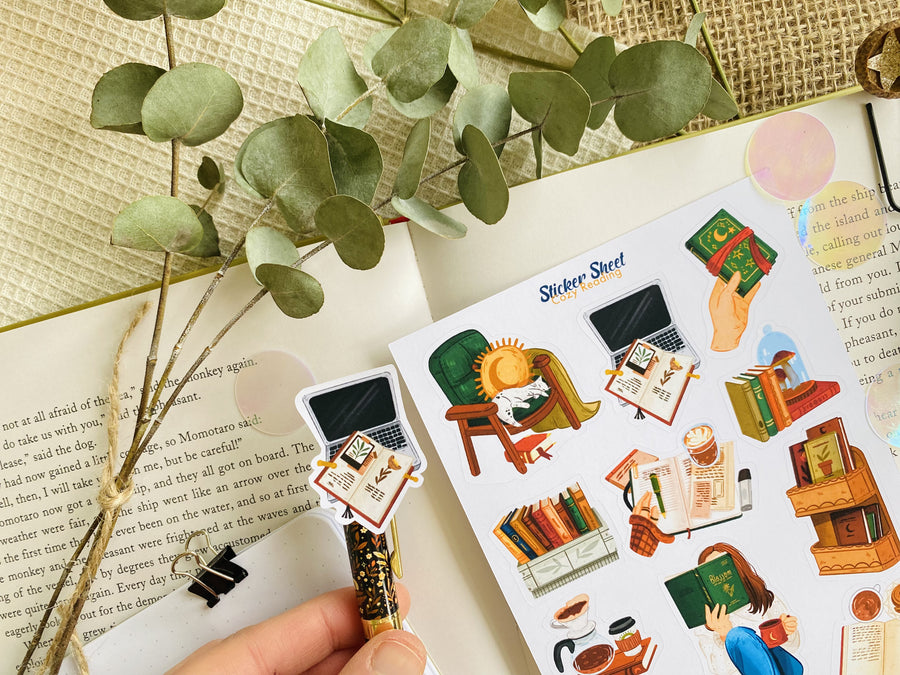 Cozy Reading Sticker Sheet