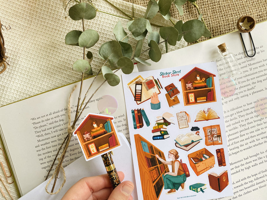 Book Shop Sticker Sheet