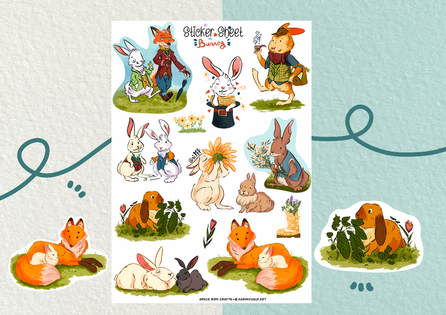 Bunny Sticker Sheet