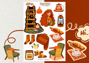 Fall Hygge Sticker Sheet