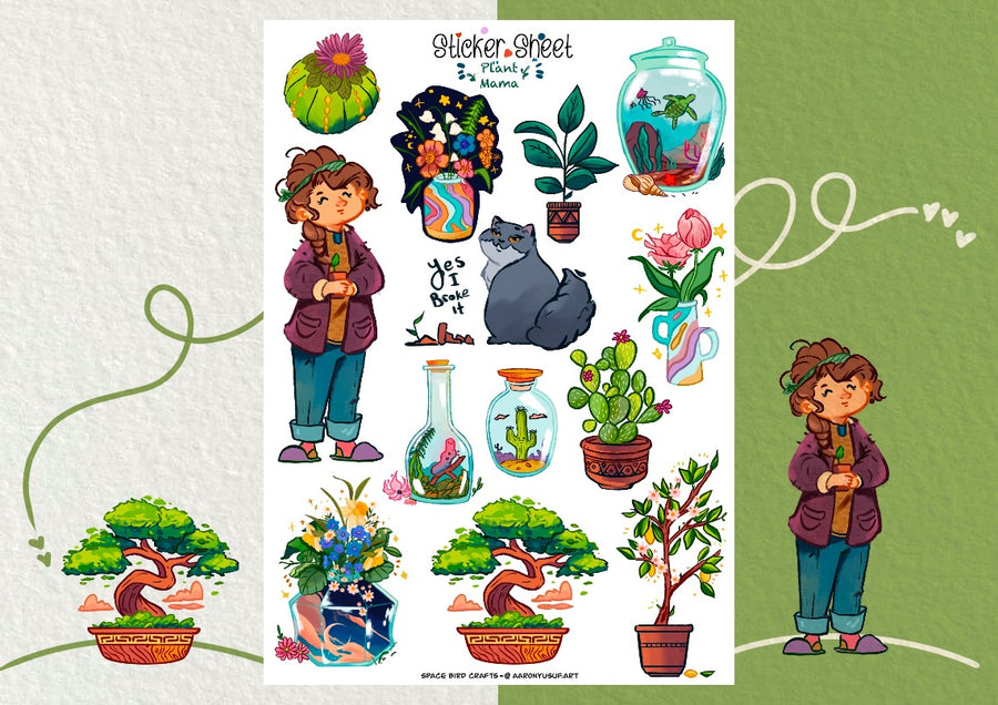 Plant Mama Sticker Sheet