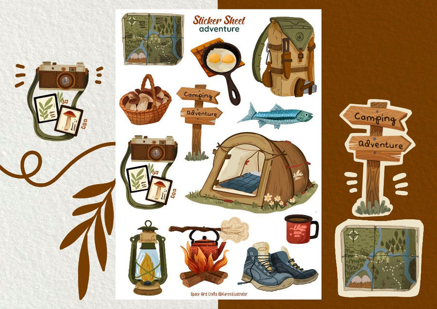 Adventure Sticker Sheet