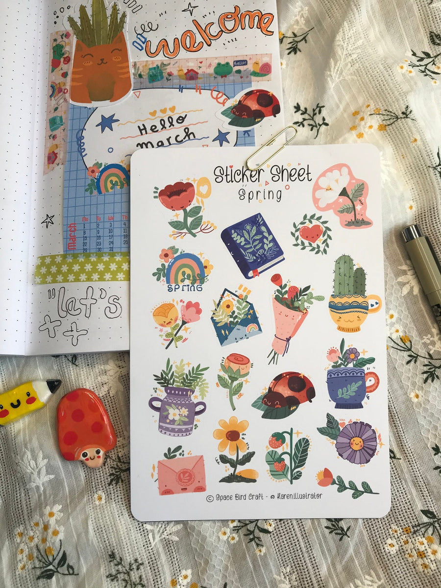 Spring Sticker Sheet