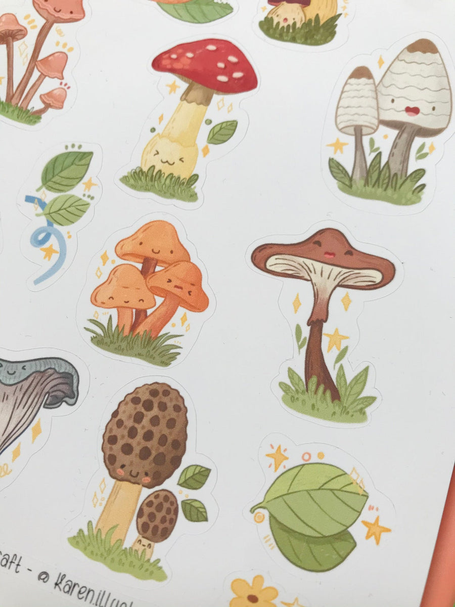 Mushroom Sticker Sheet