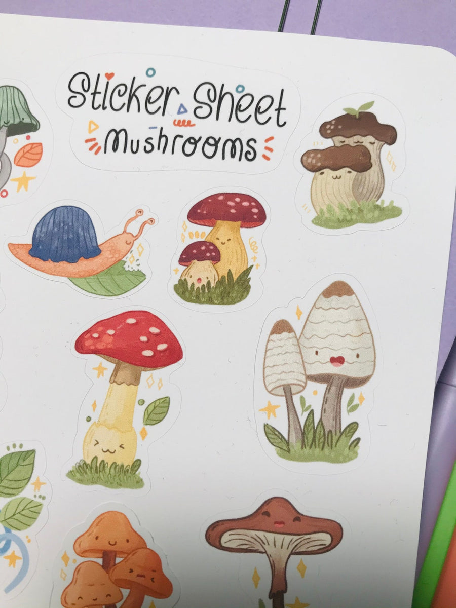 Mushroom Sticker Sheet