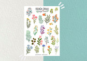 Vintage Flowers Sticker Sheet