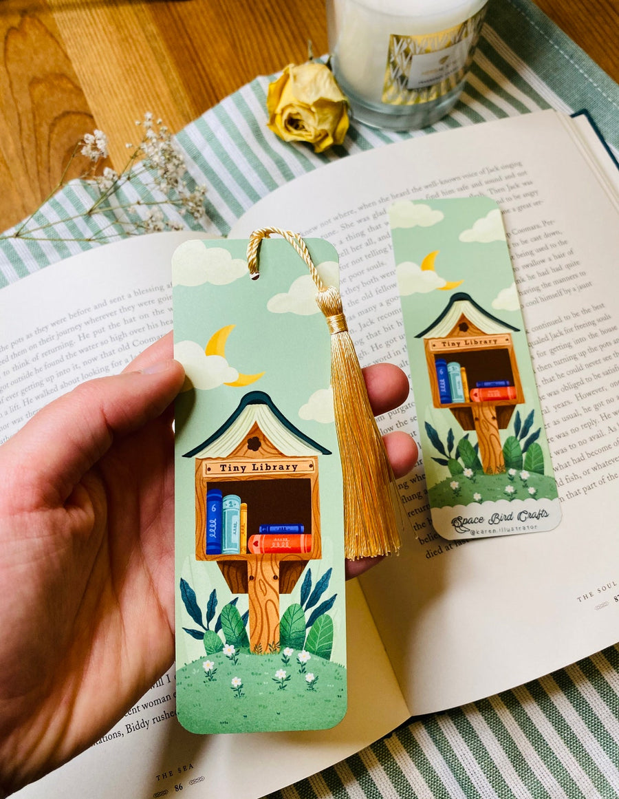 Tiny Library Bookmark