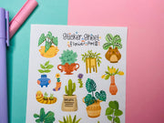 Flower Pot 2 Sticker Sheet