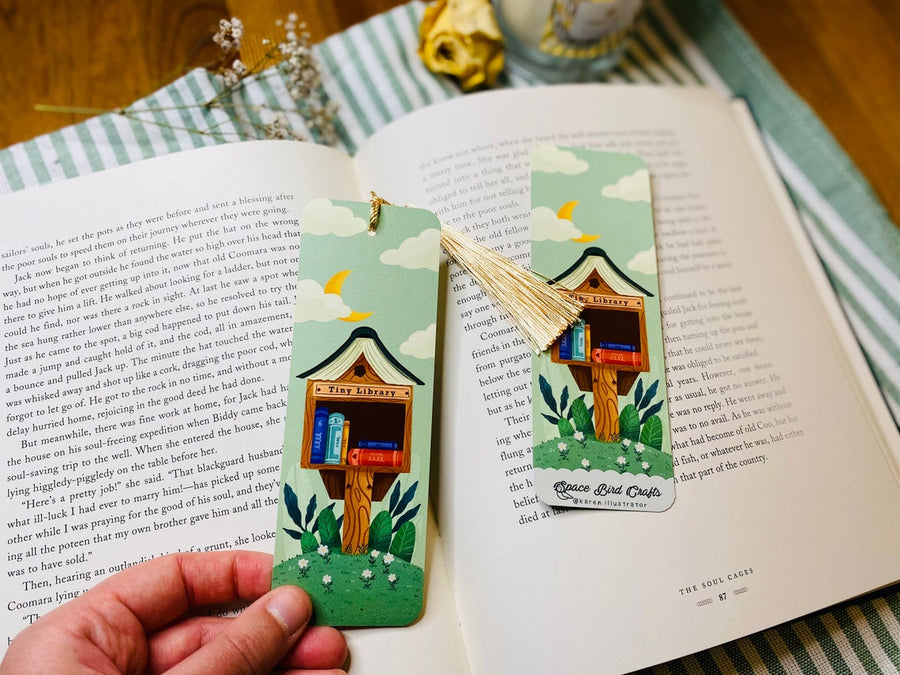 Tiny Library Bookmark