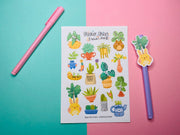 Flower Pot 2 Sticker Sheet