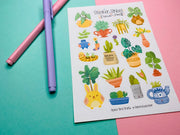 Flower Pot 2 Sticker Sheet