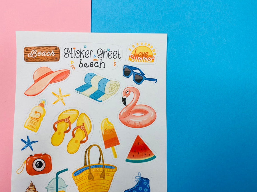 Beach Sticker Sheet