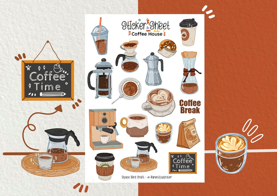 Coffee House Sticker Sheet