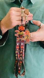 Halloween Pumpkin Couple Keycharms